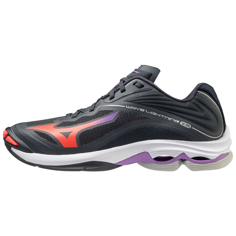 Mizuno Wave Lightning Z6 Női Röplabda Cipő Sötétkék/Korall OHX804612